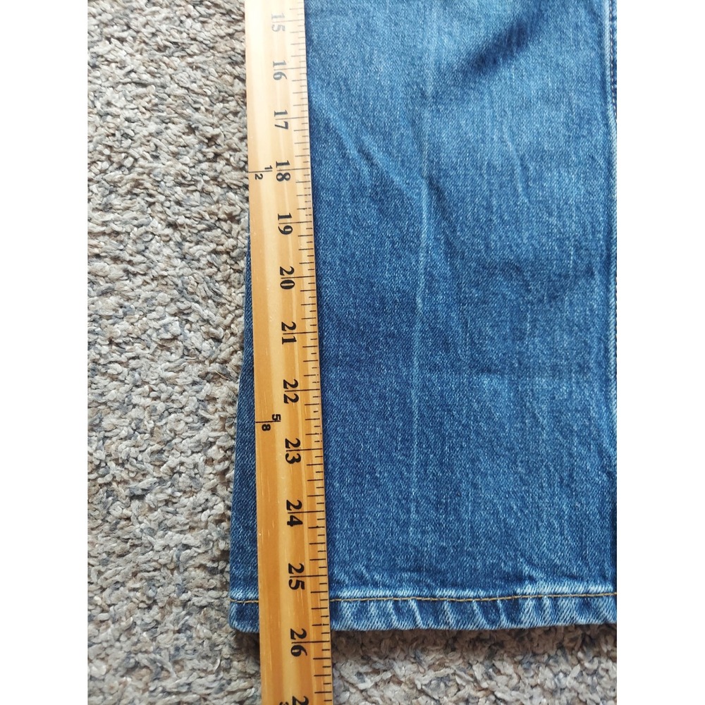 Zara Jeans Womens Size 4 Blue Straight Leg High Rise Medium Wash Denim Casual - Picture 6 of 6